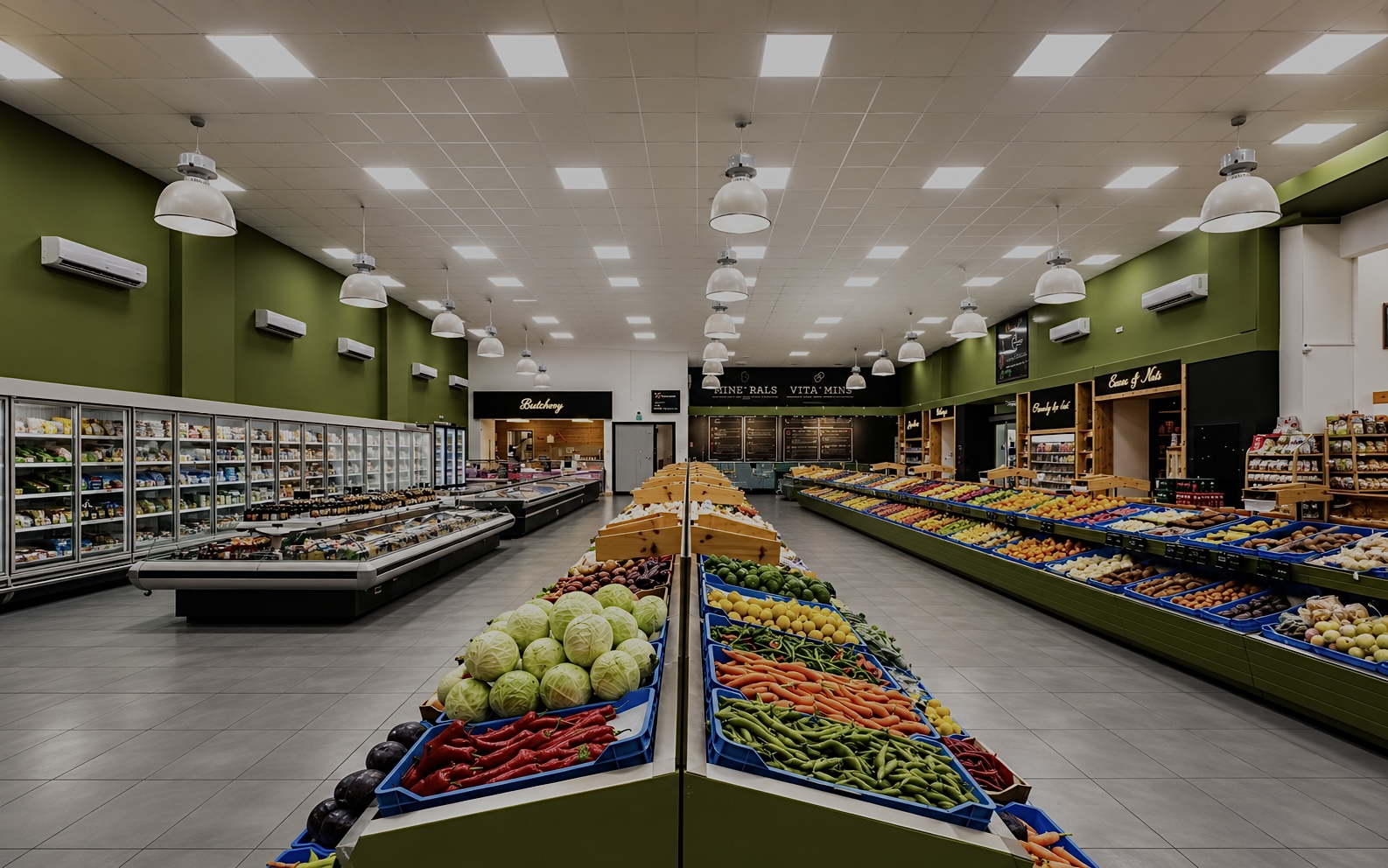 Fresh grocery selection at Prinos