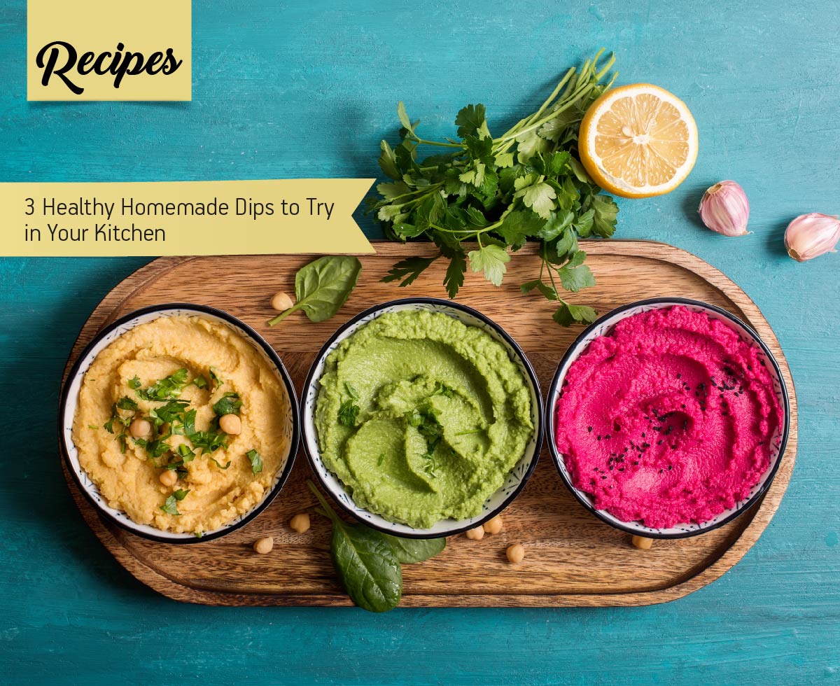 photo with 3 Healthy Homemade Dips