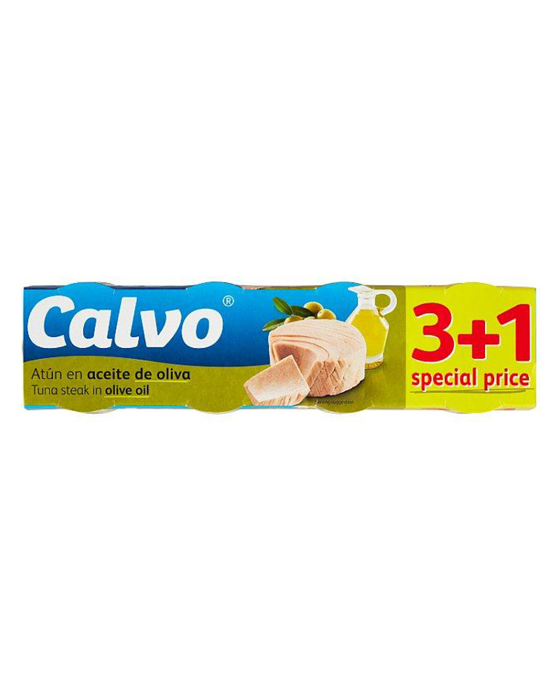 Calvo Tuna in Olive Oil 4x80gr (3+1 FREE)