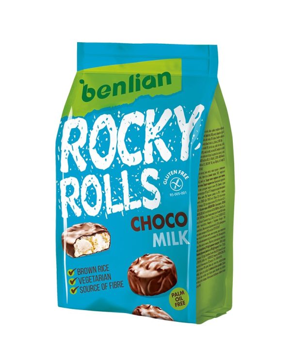 Benlian Rocky Rolls Choco Milk Rice Cakes 70gr