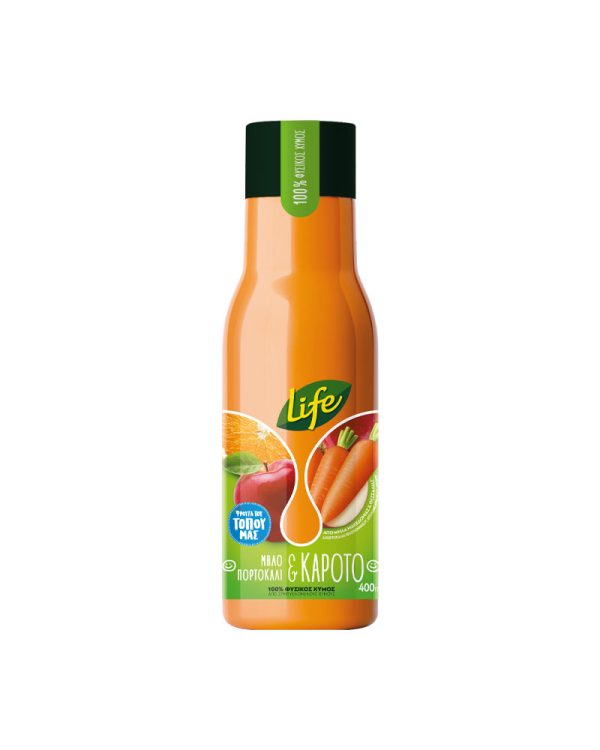 Life Juice with Apple, Carrot & Orange 400 ml