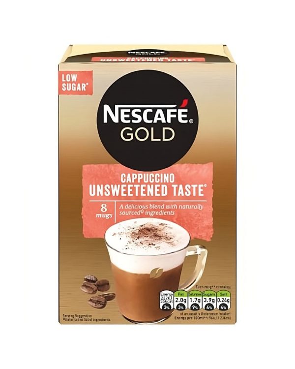 Nescafe Gold Cappuccino Unsweetened 8x14.2 gr