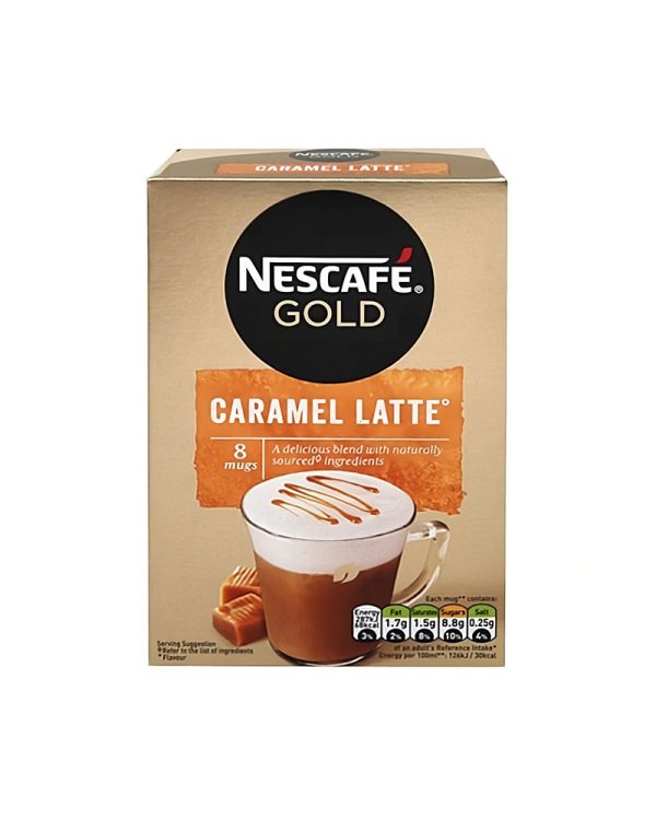 Nescafe Gold Caramel Latte Instant Coffee 8 x 17gr
