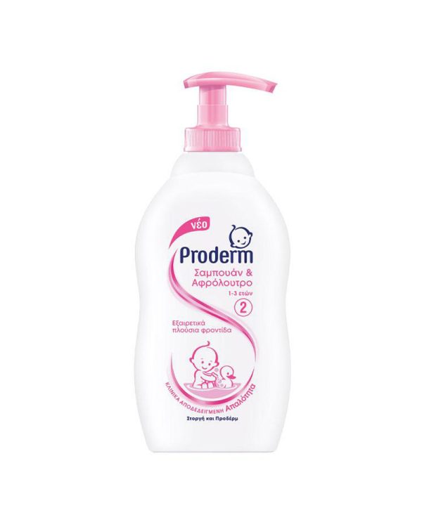 Proderm Shampoo & Shower Gel for Children 1-3 Years Old (200ml)
