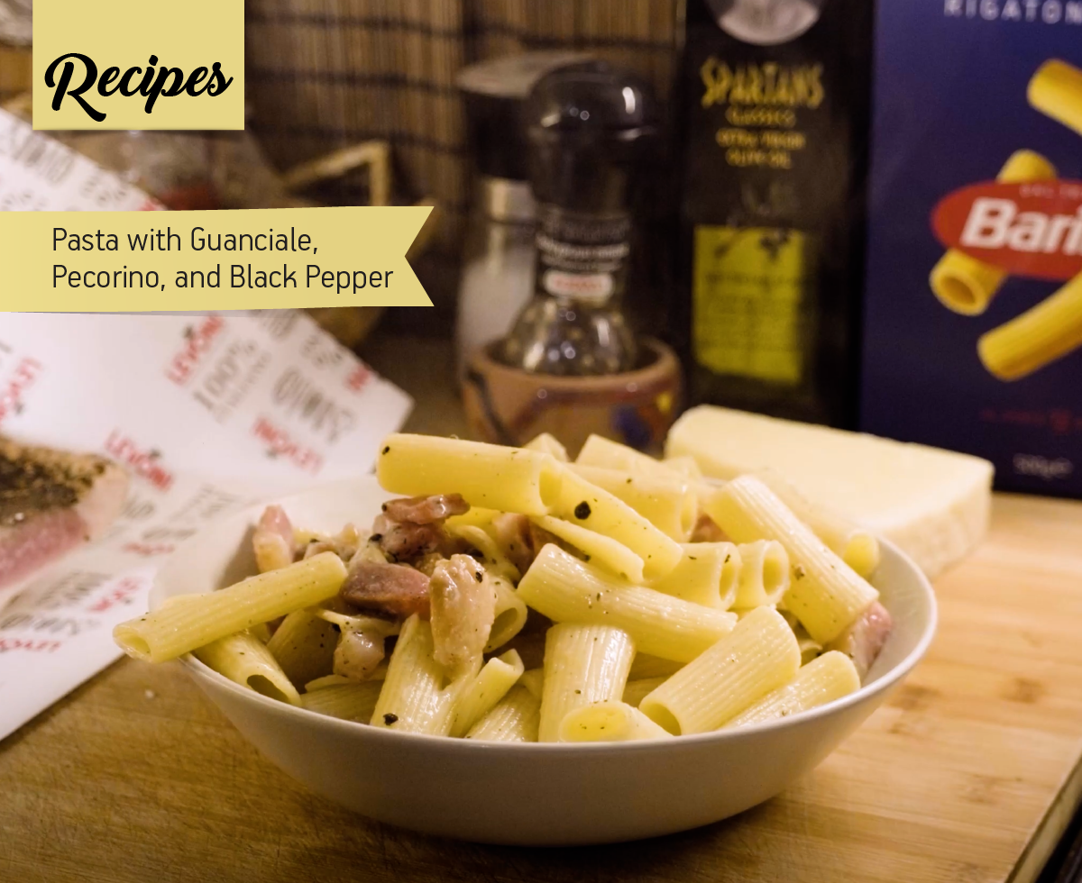 Pasta with Guanciale, Pecorino, and Black Pepper Recipe